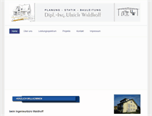 Tablet Screenshot of baustatik-waldhoff.de